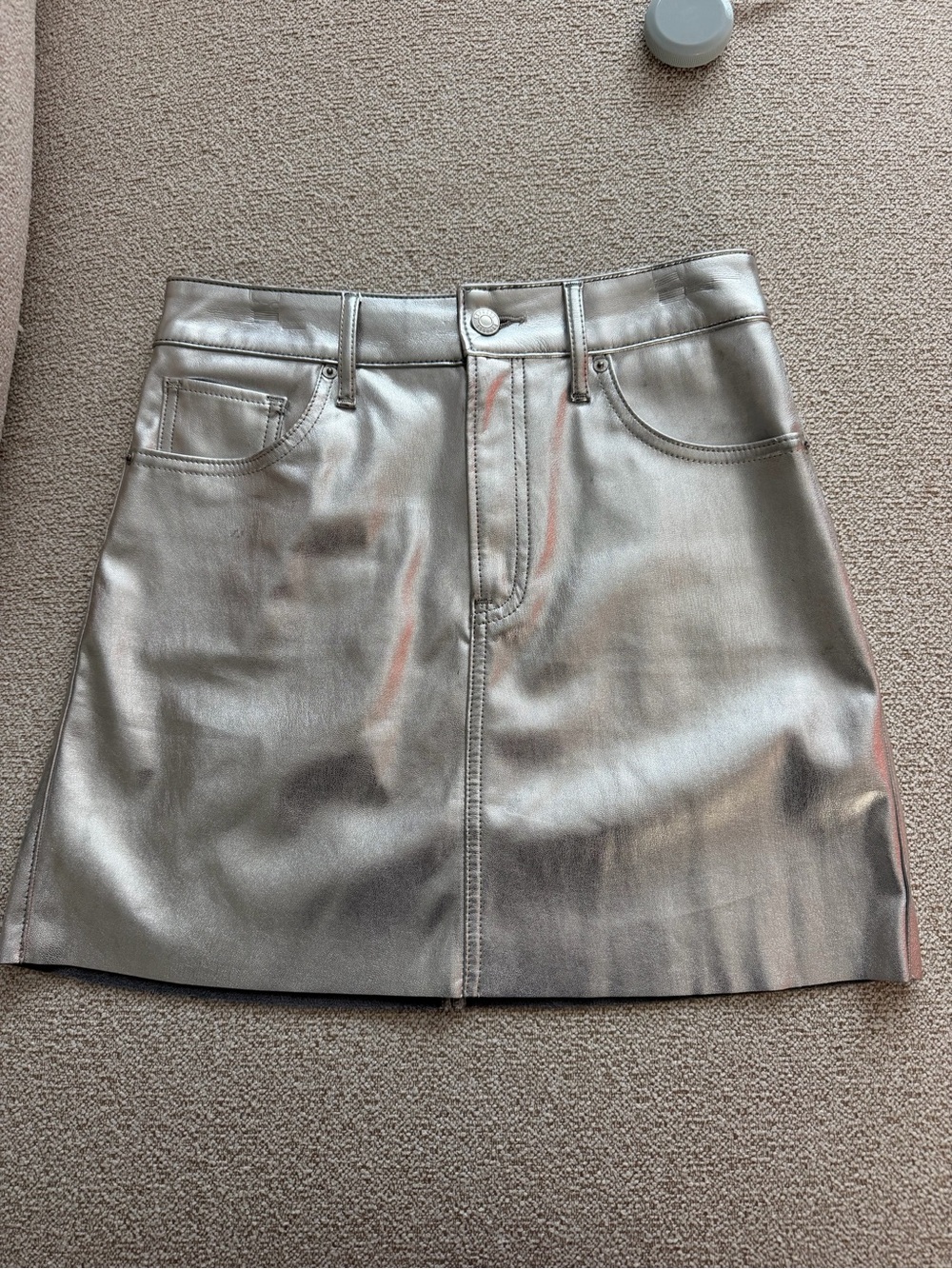 Express metallic mini skirt